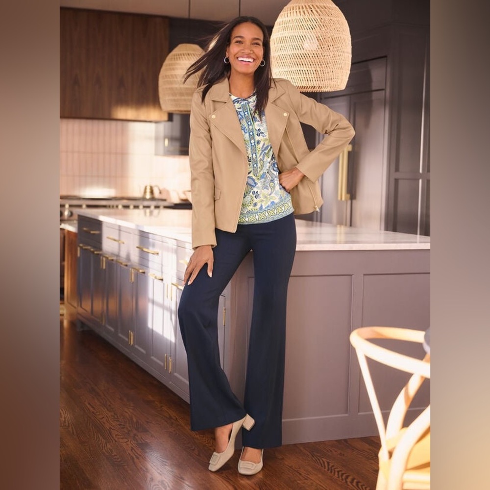 TALBOTS Elegant Tan Block Heel Pumps - Picture 2 of 9